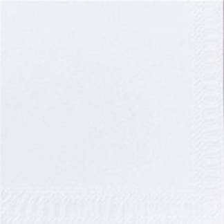 Kaffeserviet, Duni, 1-lags, 1/4 fold, 24x24cm, hvid, nyfiber