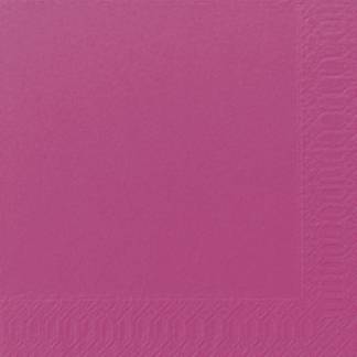 Frokostserviet, Duni, 3-lags, 1/4 fold, 33x33cm, fuchsia, nyfiber *Denne vare tages ikke retur*