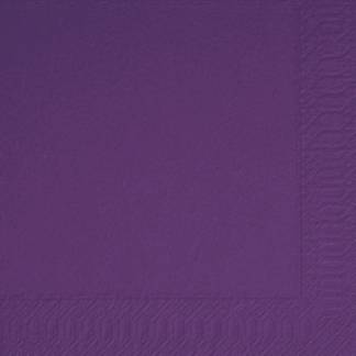 Frokostserviet, Duni, 2-lags, 1/4 fold, 33x33cm, plum, nyfiber *Denne vare tages ikke retur*