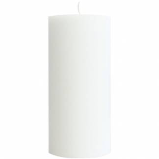 Bloklys, Duni, 15cm, &Atilde;&tilde;7cm, hvid, 50 timer, stearin *Denne vare tages ikke retur*