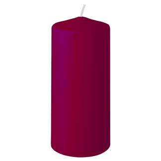 Bloklys, Duni, 13cm, &Atilde;&tilde;6cm, bordeaux, 40 timer, paraffin *Denne vare tages ikke retur*