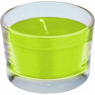 Glaslys, Duni Ibiza, 6cm, &Atilde;&tilde;8,5cm, kiwi, 18 timer, paraffin/glas *Denne vare tages ikke retur*