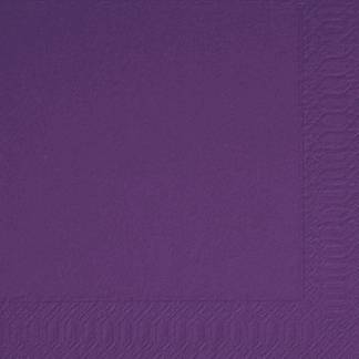 Kaffeserviet, Duni, 3-lags, 1/4 fold, 24x24cm, plum, nyfiber *Denne vare tages ikke retur*
