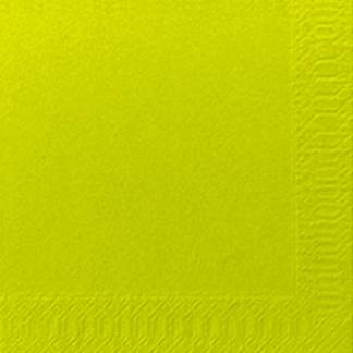Kaffeserviet, Duni, 2-lags, 1/4 fold, 24x24cm, kiwi, nyfiber *Denne vare tages ikke retur*