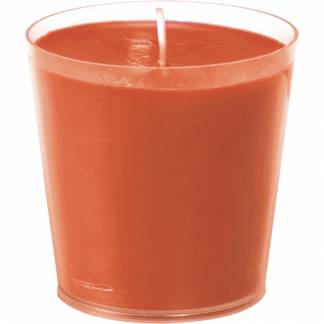 Glaslys, Duni Switch & Shine Refill, 6,5cm, &Atilde;&tilde;6,5cm, mandarin, 30 timer, paraffin/glas *Denne vare tages ikke retur*