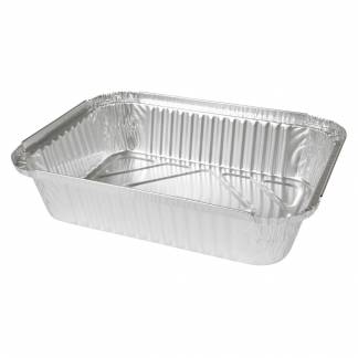 Aluminiumsbakke, ABENA Cater-Line, 26,1x19x6,1cm, 1850 ml, aluminium, 1850 ml, rektangul&Atilde;&brvbar;r