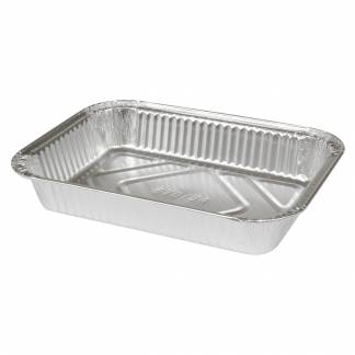 Aluminiumsbakke, ABENA Cater-Line, 19,1x13,9x3,2cm, 610 ml, aluminium, 610 ml, rektangul&Atilde;&brvbar;r