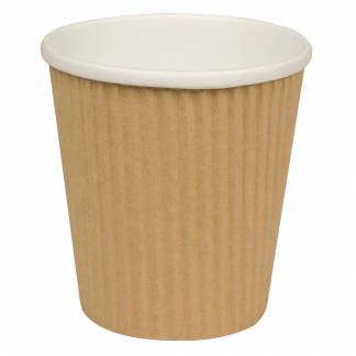 Ripple wrap uni-cup, Detpak, 10,5cm, &Atilde;&tilde;9,8cm, 480 ml, 490 ml, brun, pap/PE, 16 oz