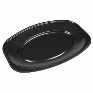 Serveringsfad, 35x25x3cm, sort, XPS, lille