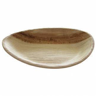 Milj&Atilde;&cedil;tallerken, Hampi, 19x12,5x3cm, natur, palmeblad, bionedbrydelig