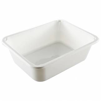 Bakke, 22,7x17,8x7cm, 1965 ml, hvid, CPET, 1-rums, 1980 ml, standard serie, hovedret