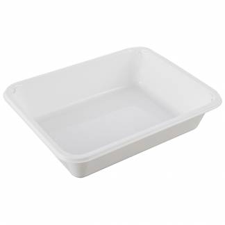Bakke, C 2227-1D , 22,7x17,8x5cm, 1410 ml, hvid, CPET, 1-rums, 1415 ml, standard serie, hovedret