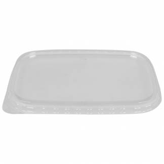 L&Atilde;&yen;g, 14,7x11,2x0,9cm, klar, RPET, til plastbakke