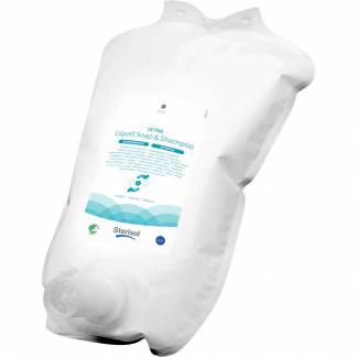 H&Atilde;&yen;nd, H&Atilde;&yen;r og bodyshampoo, Sterisol, 2500 ml, uden farve, parfume og konserveringsmidddel, flydende