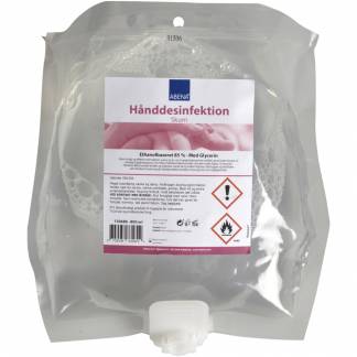 H&Atilde;&yen;nddesinfektionsskum, ABENA, 800 ml, refill, pose til dispenser