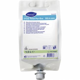 Universalreng&Atilde;&cedil;ring, Diversey Suma Total Pur-Eco D2.4 conc, 1,5 l, DvM/DQFM, uden farve og parfume
