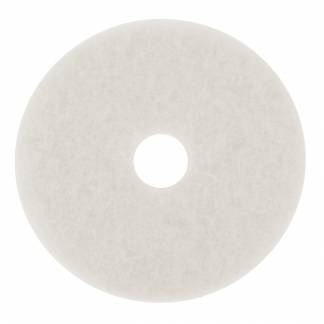 Gulvrondel, 3M Economy Line, 20", &Atilde;&tilde;505mm, hvid, 85 mm, polyester/RPET, til let reng&Atilde;&cedil;ring