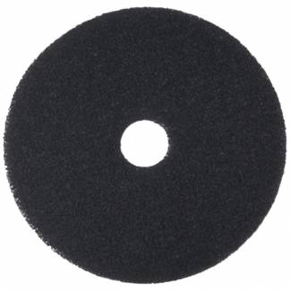 Gulvrondel, 3M Economy Line, 14", &Atilde;&tilde;355mm, sort, 85 mm, polyester/RPET, til grovere reng&Atilde;&cedil;ring og v&Atilde;&yen;dskuring *Denne vare tages ikke retur*