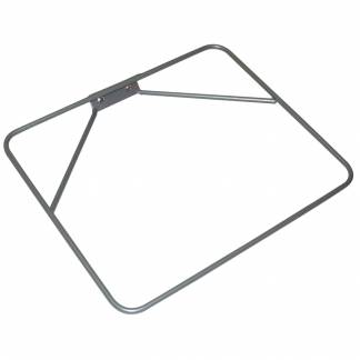 Poseholder, Tina Trolleys, 420x370x40mm, gr&Atilde;&yen;, pulverlakeret st&Atilde;&yen;l, med h&Atilde;&yen;ndgreb, skr&Atilde;&yen;, til 110 ltr. pose *Denne vare tages ikke retur*