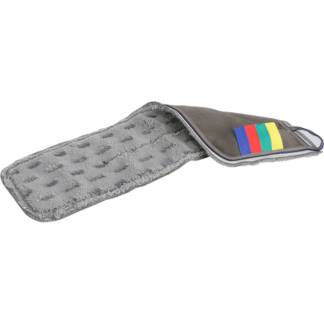 T&Atilde;&cedil;r- og fugtmoppe, Vileda Swep Single MicroPlus, gr&Atilde;&yen;, mikrofiber, 35 cm, med lommer *Denne vare tages ikke retur*