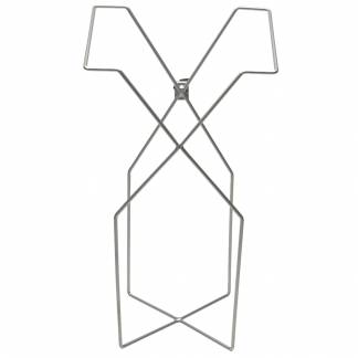 Poseholder, Vikan ErgoClean Kompakt, 227x297x558mm, gr&Atilde;&yen;, metal, til montering p&Atilde;&yen; reng&Atilde;&cedil;ringsvogn *Denne vare tages ikke retur*