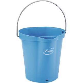 Spand til f&Atilde;&cedil;devarer, Vikan, 6 l, bl&Atilde;&yen;, PP/rustfrit st&Atilde;&yen;l, med h&Atilde;&brvbar;ldetud *Denne vare tages ikke retur*