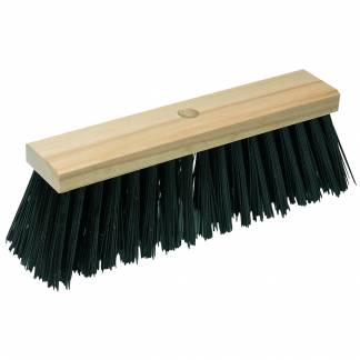 Gadekost, Vikan, PVC/tr&Atilde;&brvbar;, 40 cm, ekstra stive b&Atilde;&cedil;rsteh&Atilde;&yen;r *Denne vare tages ikke retur*