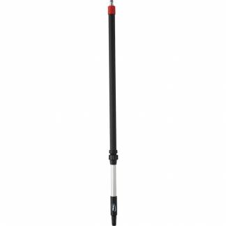 Skaft med vandgenneml&Atilde;&cedil;b, Vikan, sort, PP/aluminium, 106-160 cm, isoleret gribestykke, gevind, klik-kobling *Denne vare tages ikke retur*
