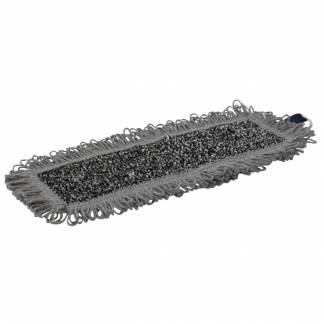 Skrubbemoppe, Vikan Wet Scrub, 330x120x10mm, gr&Atilde;&yen;, 25 cm, med velcro