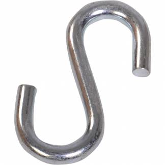 S-krog, Tina Trolleys, 60x35x6mm, st&aring;l, galvaniseret st&aring;l, til montering p&aring; reng&oslash;ringsvogn