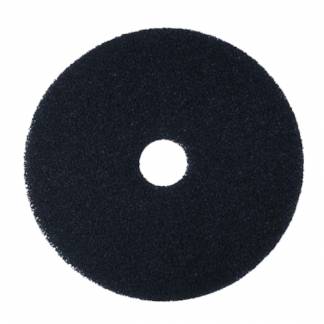 Gulvrondel, 3M Scotch-Brite, Scotch-Brite, 17", &Atilde;&tilde;432mm, sort, 85 mm, polyester/RPET, til grovere reng&Atilde;&cedil;ring og v&Atilde;&yen;dskuring *Denne vare tages ikke retur*