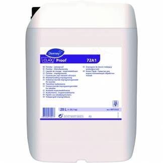 Tekstilimpr&Atilde;&brvbar;gnering, Diversey CLAX Proof 72A1, 20 l, uden farve og parfume *Denne vare tages ikke retur*