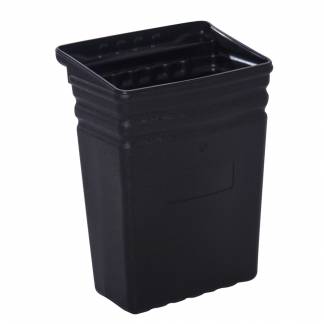 Inventarspand, Tina Trolleys, 350x240x470mm, sort, fiberplast, med hank til montering p&Atilde;&yen; vogn, stor *Denne vare tages ikke retur*