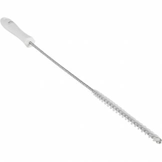 R&Atilde;&cedil;rrenser, Vikan, 500mm, &Atilde;&tilde;10mm, hvid, PP/polyester/rustfrit st&Atilde;&yen;l, stive b&Atilde;&cedil;rsteh&Atilde;&yen;r *Denne vare tages ikke retur*