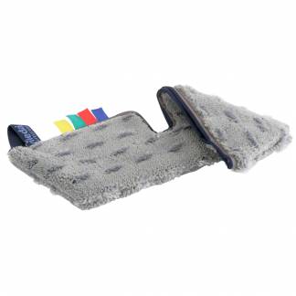 T&Atilde;&cedil;r- og fugtmoppe, Vileda Swep Duo MicroPlus, gr&Atilde;&yen;, mikrofiber, 35 cm, med lommer
