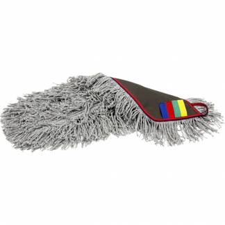 Fugt- og v&aring;dmoppe, Vileda Swep Single Extramop, r&oslash;d, mikrofiber, 35 cm, med lommer