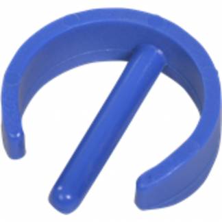 Clips, 10mm, &Atilde;&tilde;28mm, bl&Atilde;&yen;, plast, til 22 mm r&Atilde;&cedil;r, til r&Atilde;&cedil;rmontering *Denne vare tages ikke retur*