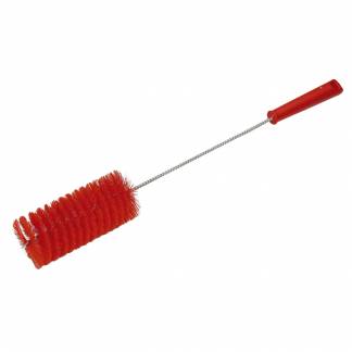 R&oslash;rrenser, Vikan, 500mm, &Oslash;60mm, r&oslash;d, PP/polyester/rustfrit st&aring;l, medium b&oslash;rsteh&aring;r *Denne vare tages ikke retur*