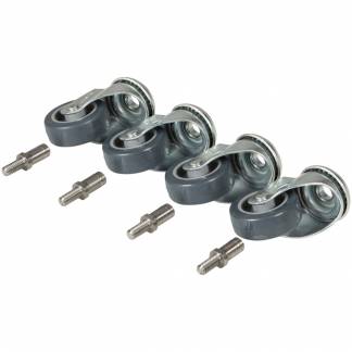 Hjuls&Atilde;&brvbar;t, Tina Trolleys, 19mm, &Atilde;&tilde;50mm, sort, PP/PA, til moppeboks  *Denne vare tages ikke retur*