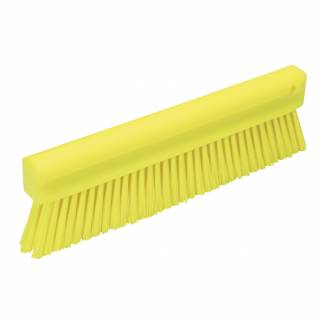 Melb&Atilde;&cedil;rste, Vikan, 300x31x100mm, gul, PP/polyester/rustfrit st&Atilde;&yen;l, bl&Atilde;&cedil;de b&Atilde;&cedil;rsteh&Atilde;&yen;r *Denne vare tages ikke retur*