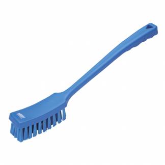 H&Atilde;&yen;ndb&Atilde;&cedil;rste, Vikan, 415x70x80mm, bl&Atilde;&yen;, PP/polyester/rustfrit st&Atilde;&yen;l, medium b&Atilde;&cedil;rsteh&Atilde;&yen;r *Denne vare tages ikke retur*