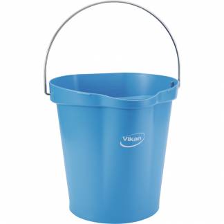 Spand til f&Atilde;&cedil;devarer, Vikan, 12 l, bl&Atilde;&yen;, PP/rustfrit st&Atilde;&yen;l, med h&Atilde;&brvbar;ldetud *Denne vare tages ikke retur*