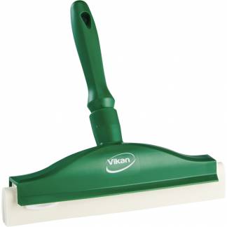 H&Atilde;&yen;ndskraber, Vikan, gr&Atilde;&cedil;n, PP/gummi, 25 cm, med dobbeltblad *Denne vare tages ikke retur*