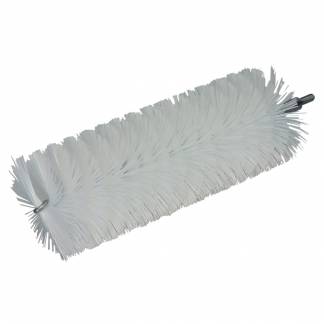 R&Atilde;&cedil;rrenserhoved, Vikan, 200mm, &Atilde;&tilde;60mm, hvid, PP/polyester/rustfrit st&Atilde;&yen;l, medium b&Atilde;&cedil;rsteh&Atilde;&yen;r *Denne vare tages ikke retur*