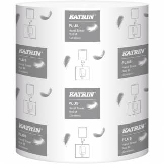 H&Atilde;&yen;ndkl&Atilde;&brvbar;derulle, Katrin Plus, 1-lags, Midi, 280m x 20,5cm, &Atilde;&tilde;19cm, hvid, 100% nyfiber, uden hylse