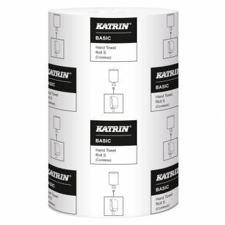 H&Atilde;&yen;ndkl&Atilde;&brvbar;derulle, Katrin Basic, 1-lags, Mini, 100m x 20,5cm, &Atilde;&tilde;13cm, natur, 100% genbrugspapir