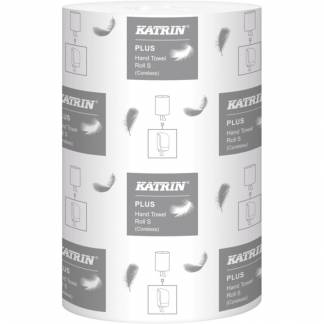 H&Atilde;&yen;ndkl&Atilde;&brvbar;derulle, Katrin Plus, 2-lags, Mini, 60m x 20,5cm, &Atilde;&tilde;13cm, hvid, 100% nyfiber, uden hylse *Denne vare tages ikke retur*