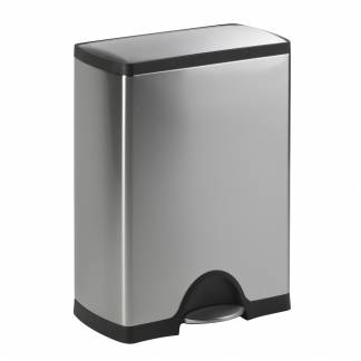 Pedalspand, Simplehuman, 46 l, st&Atilde;&yen;l mat, 2-rums *Denne vare tages ikke retur*