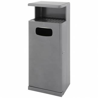 Udend&Atilde;&cedil;rs affaldsspand med askeb&Atilde;&brvbar;ger, 55 l, antracit *Denne vare tages ikke retur*