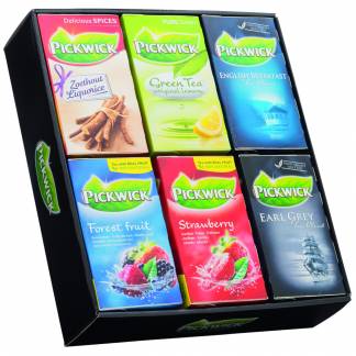 Brevte, Pickwick Top 6, top 6, assorteret, 6x20 breve